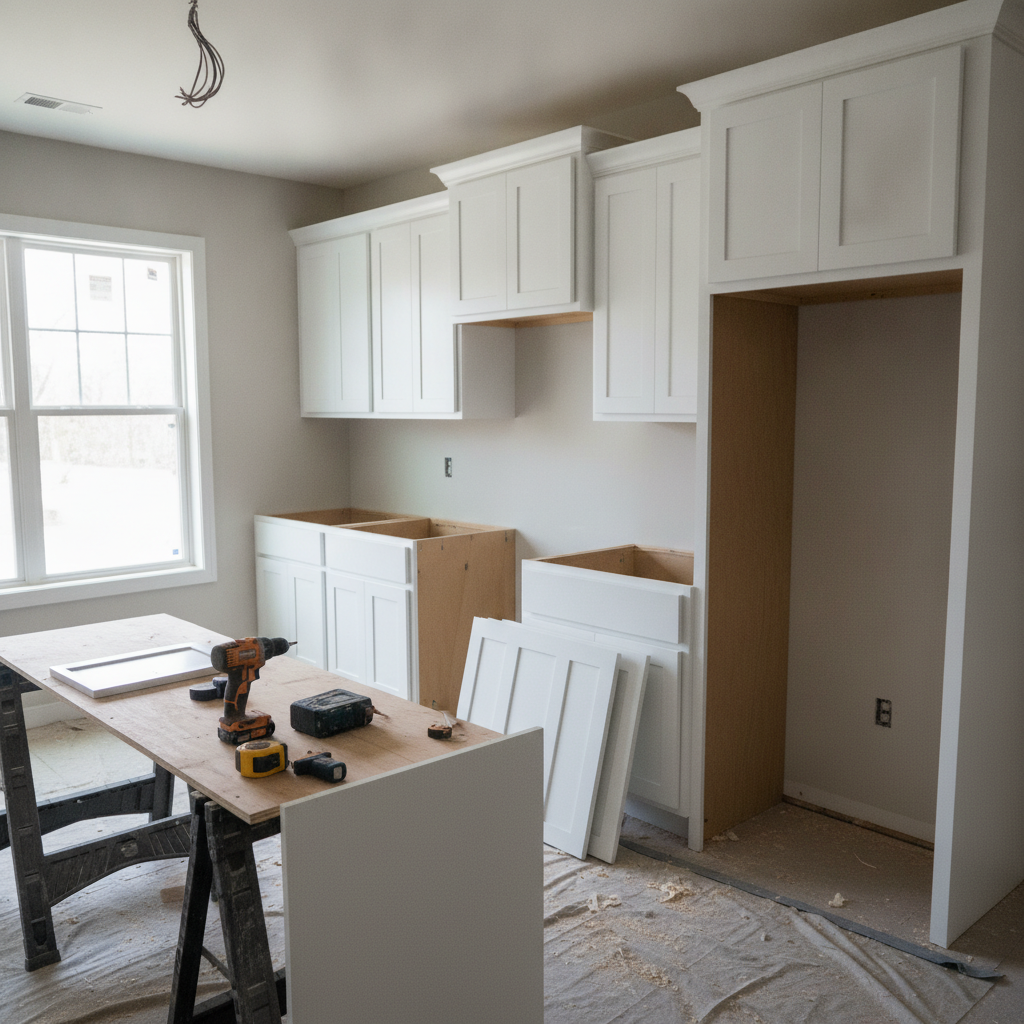 Cabinet Installation - No Face and No Text